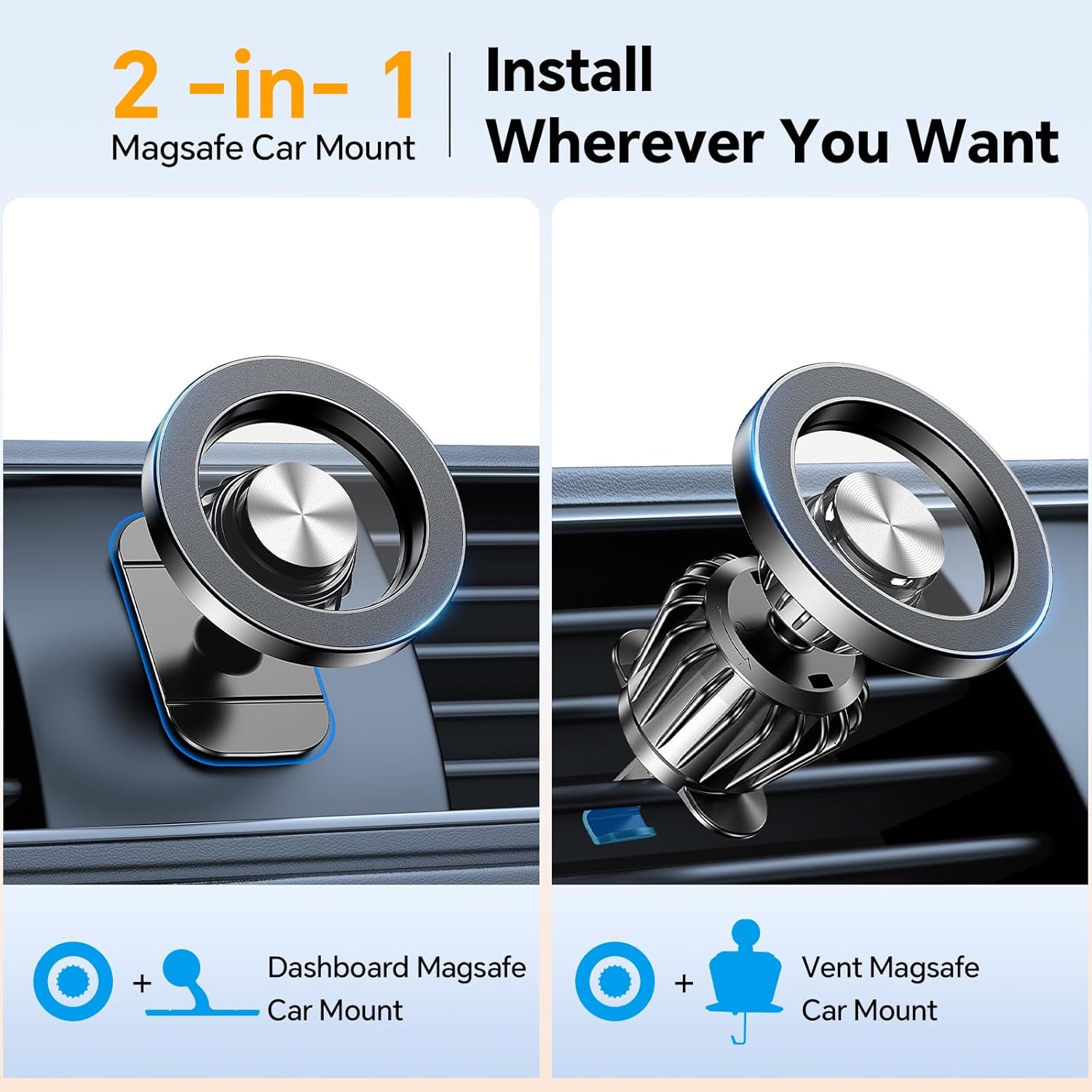 Magnetic Car Mount for iPhone