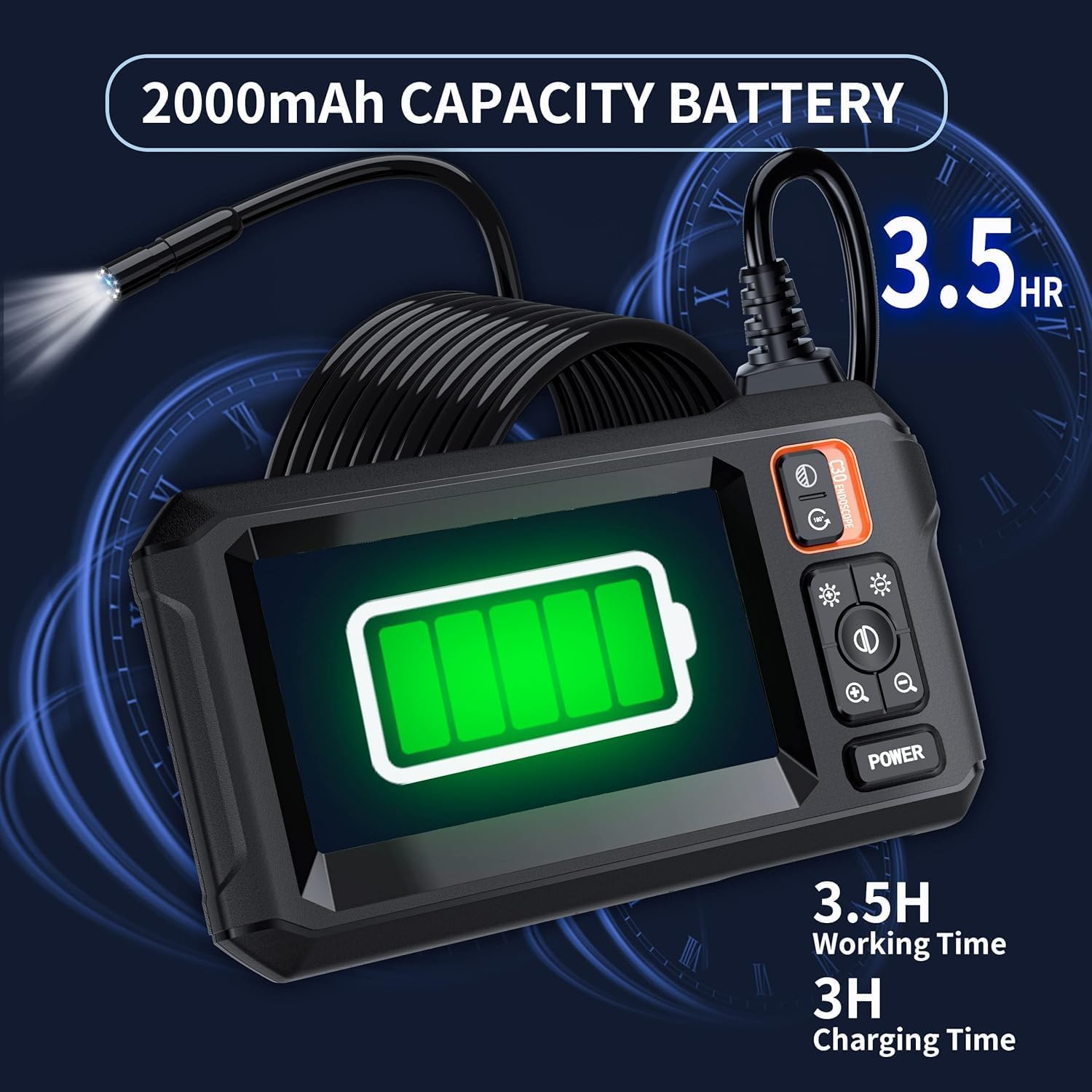 HD Endoscope Camera with Light