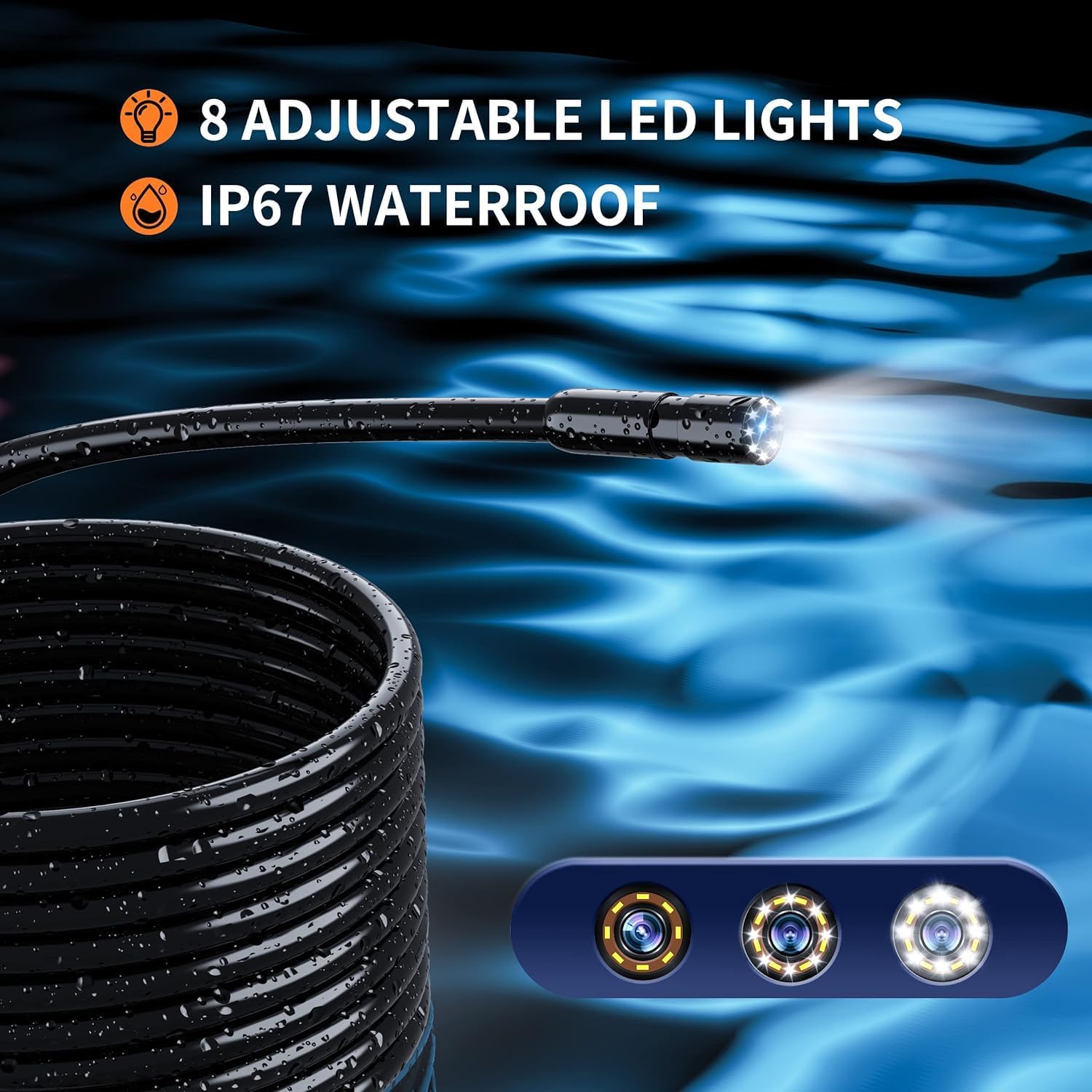 HD Endoscope Camera with Light