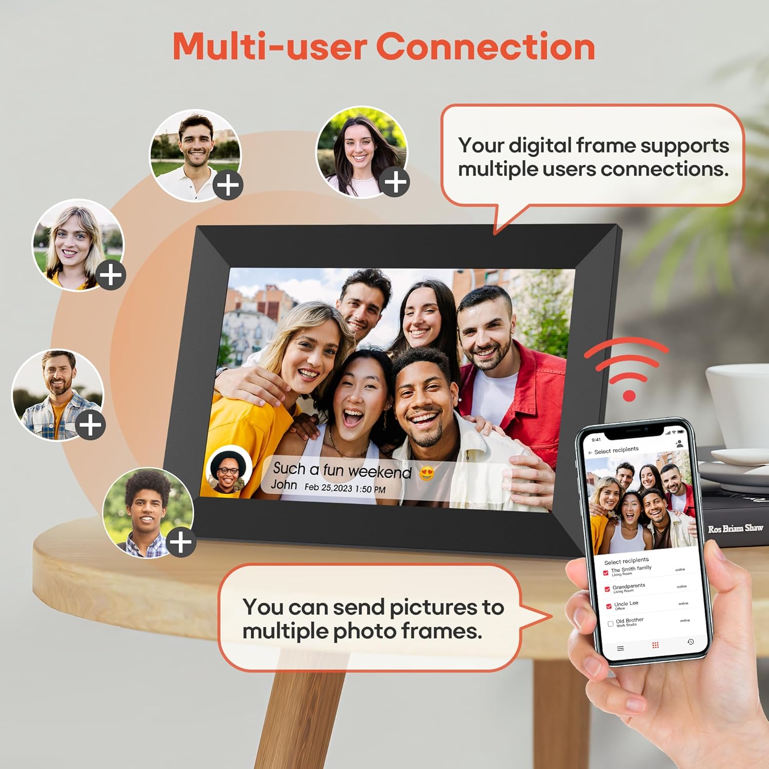 Digital Frame with 32GB Memory