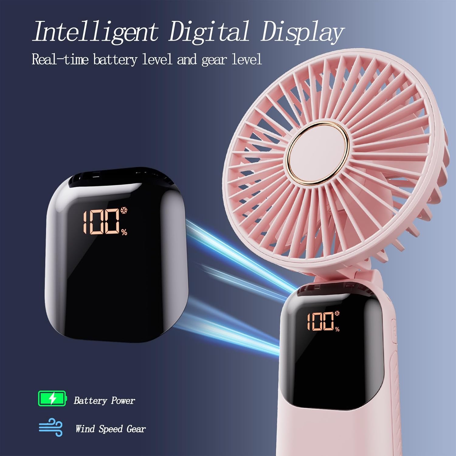 Portable 3in1 Foldable Quiet Fan