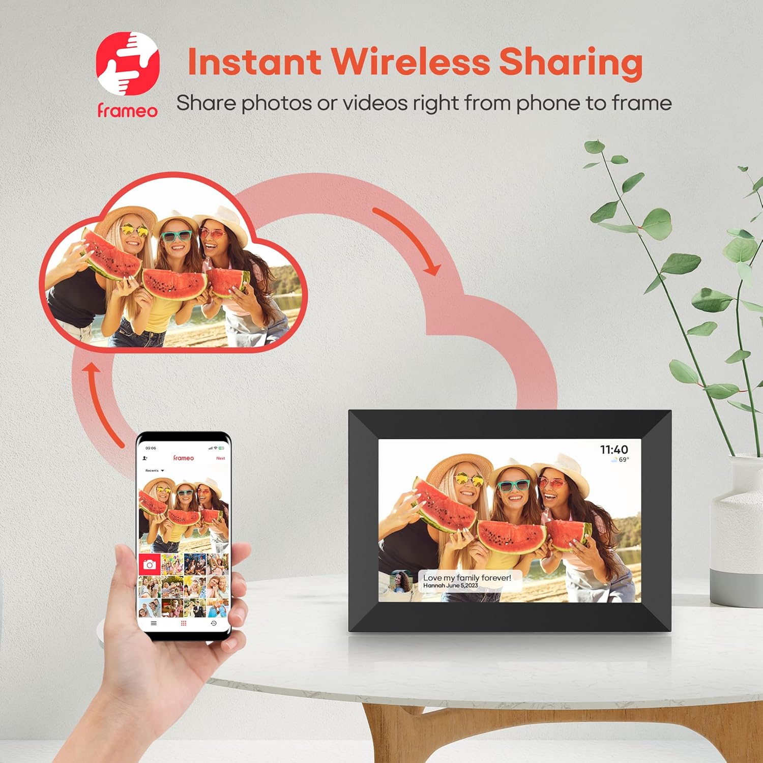 Digital Frame with 32GB Memory