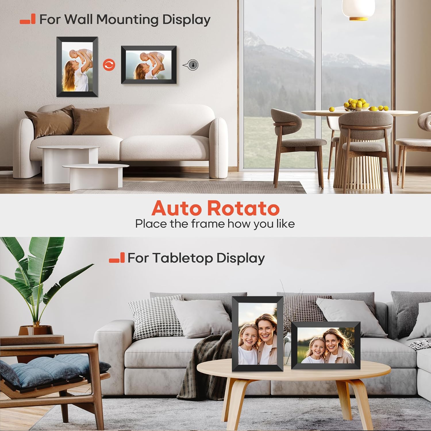 Digital Frame with 32GB Memory
