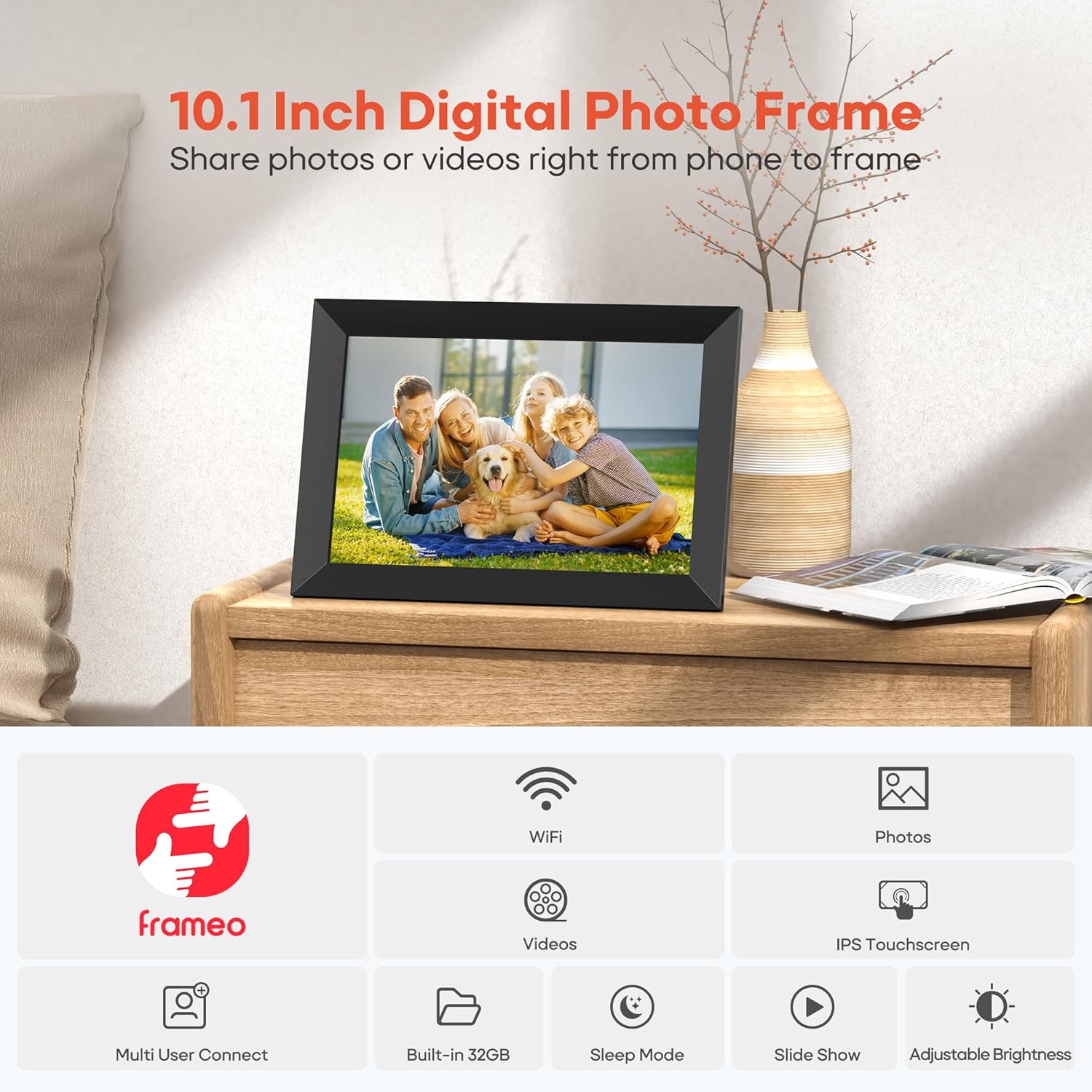 Digital Frame with 32GB Memory